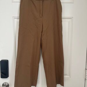 Babaton Camel Wide-Leg Pants